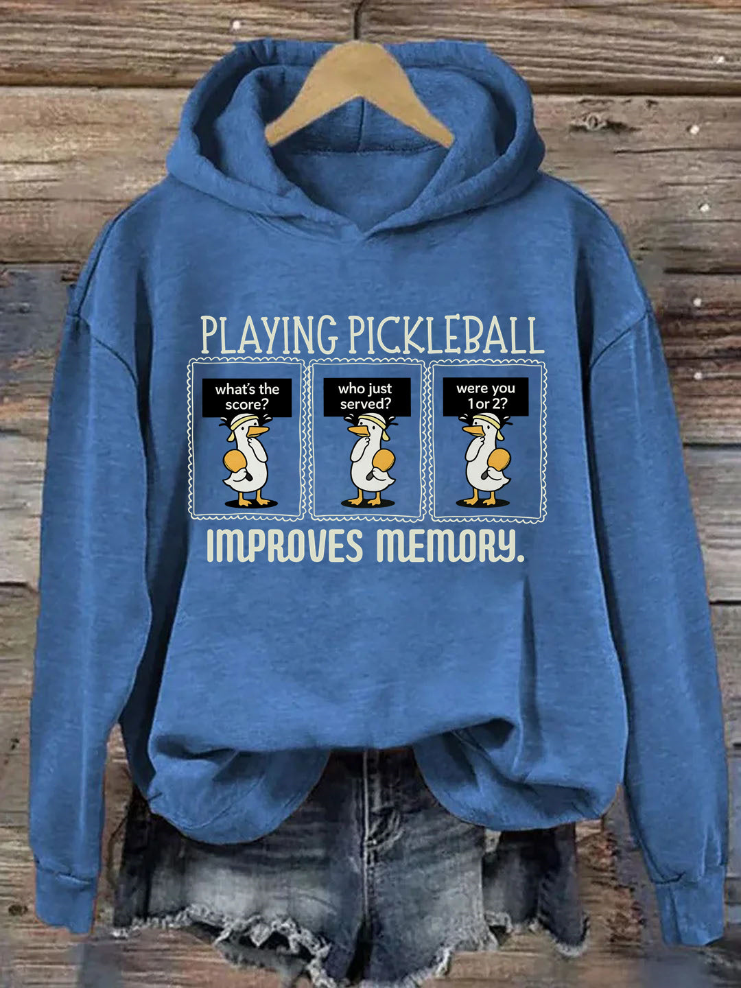 Playing Pickleball Improves Memory Hoodie