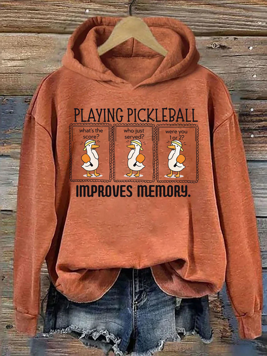 Playing Pickleball Improves Memory Hoodie