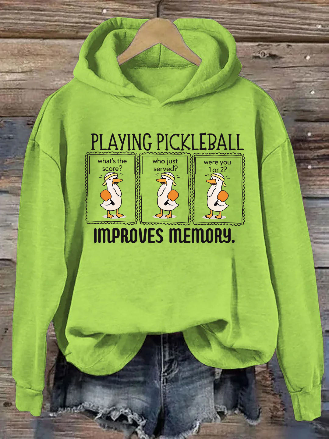 Playing Pickleball Improves Memory Hoodie