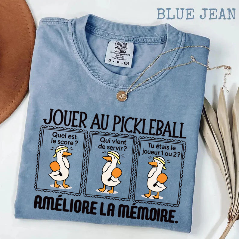 JOUER AU PICKLEBALL AMÉLIORE LA MÉMOIRE. T-shirt