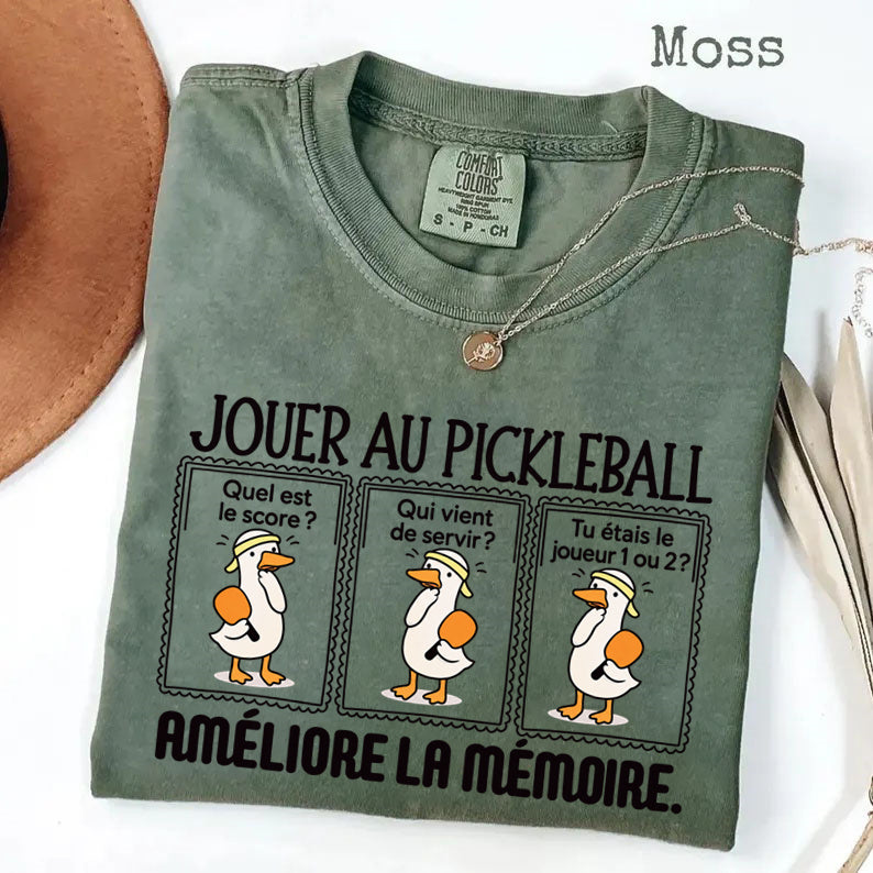 JOUER AU PICKLEBALL AMÉLIORE LA MÉMOIRE. T-shirt