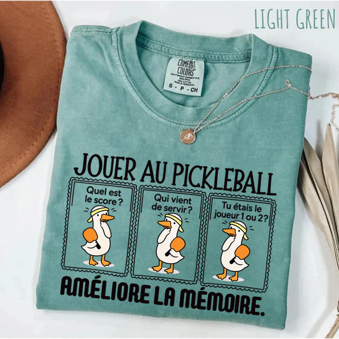 JOUER AU PICKLEBALL AMÉLIORE LA MÉMOIRE. T-shirt