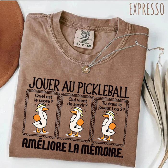 JOUER AU PICKLEBALL AMÉLIORE LA MÉMOIRE. T-shirt