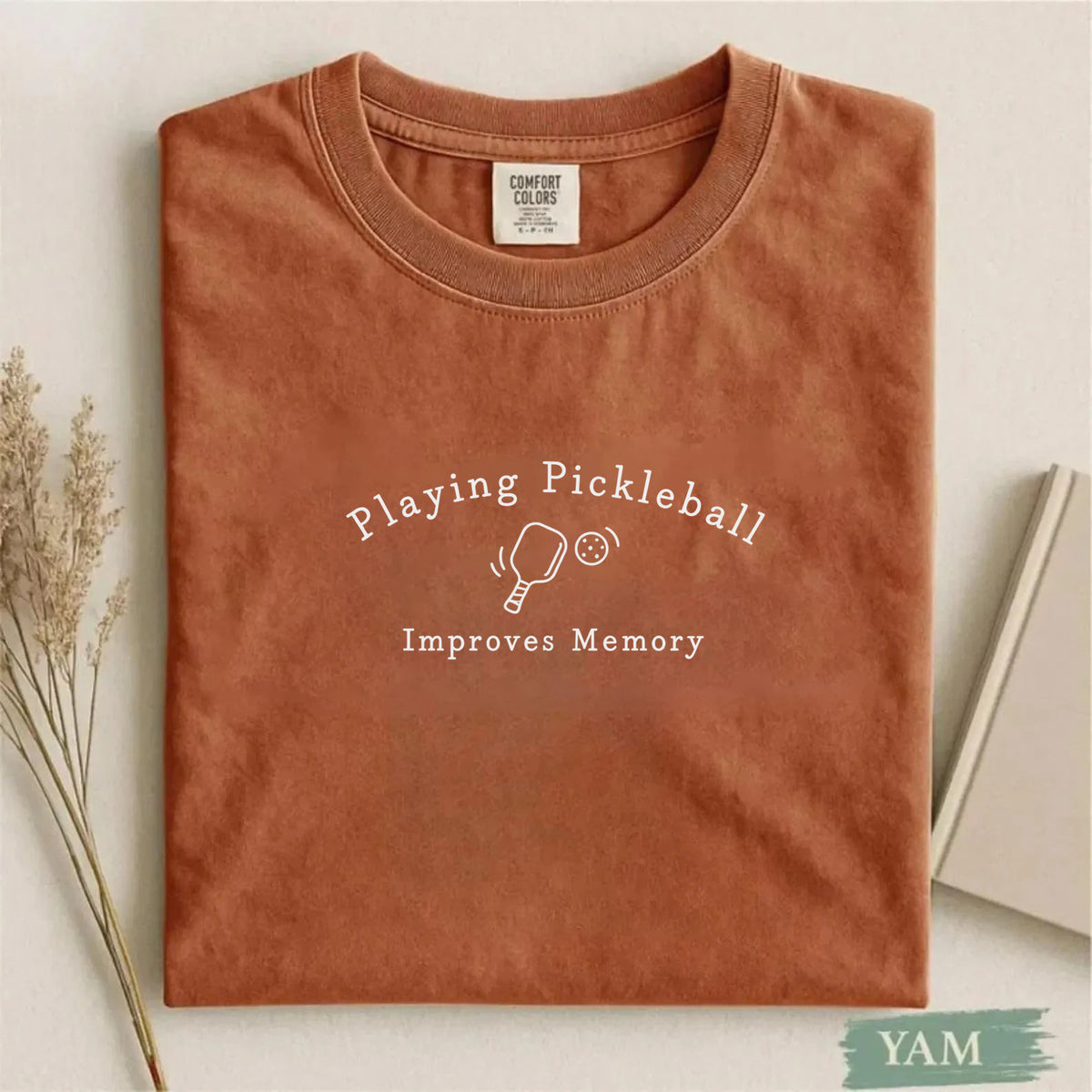 Comfort Colors Playing Pickleball Improves Memory T-shirt