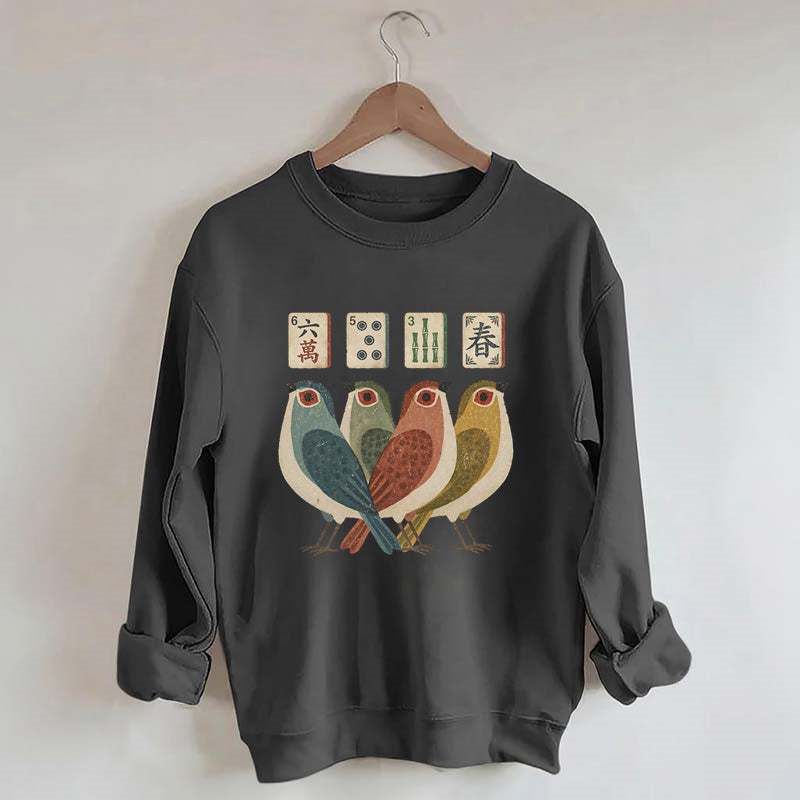 Retro Bird Bam Tile Sweatshirt