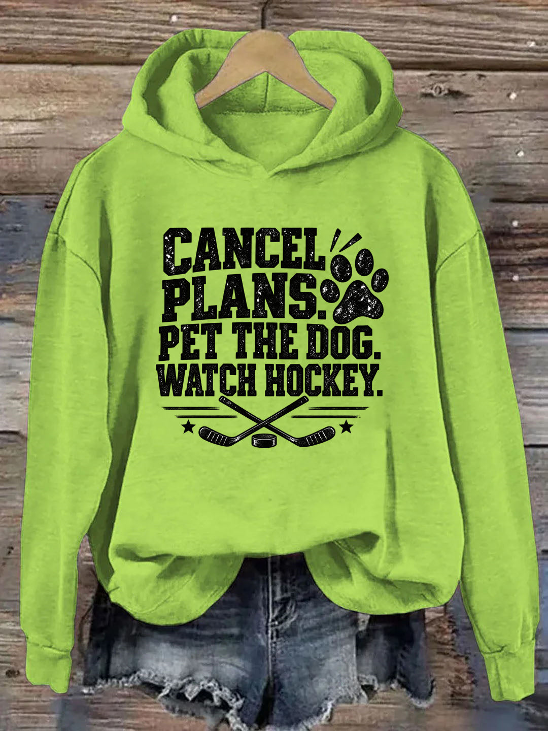 Cancel. Plans. Pet the Dog Watch Hockey. Funny Hockey Hoodie