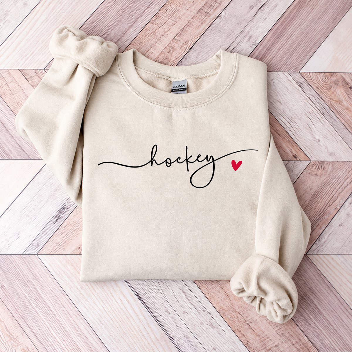 Cute Minimalistic Hockey Sweatshirt