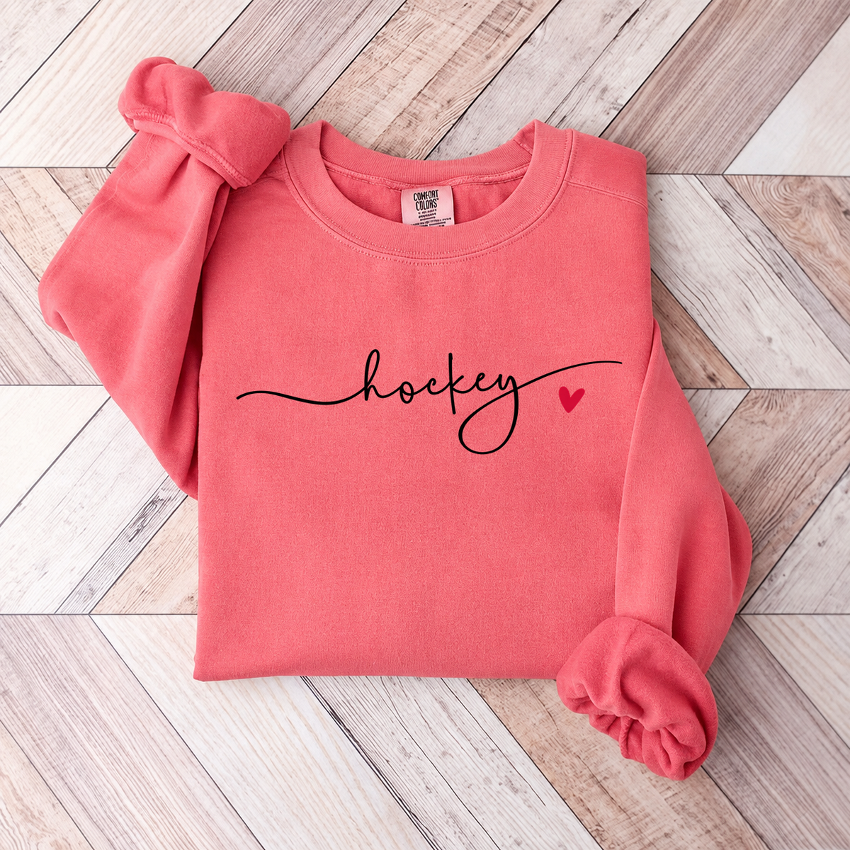 Cute Minimalistic Hockey Sweatshirt