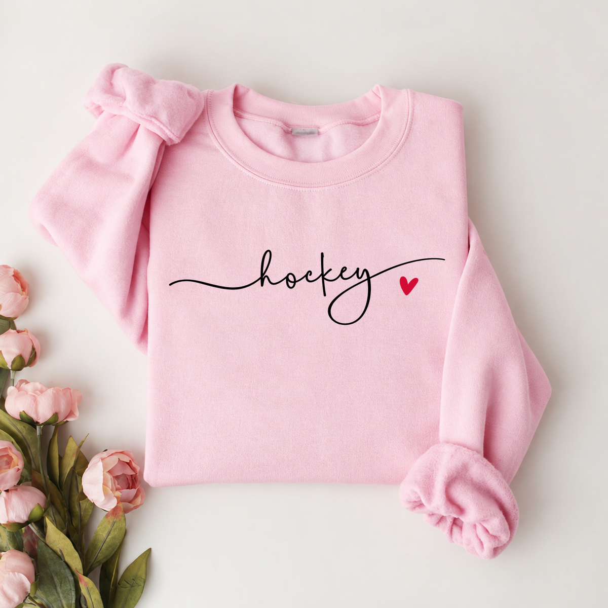 Cute Minimalistic Hockey Sweatshirt