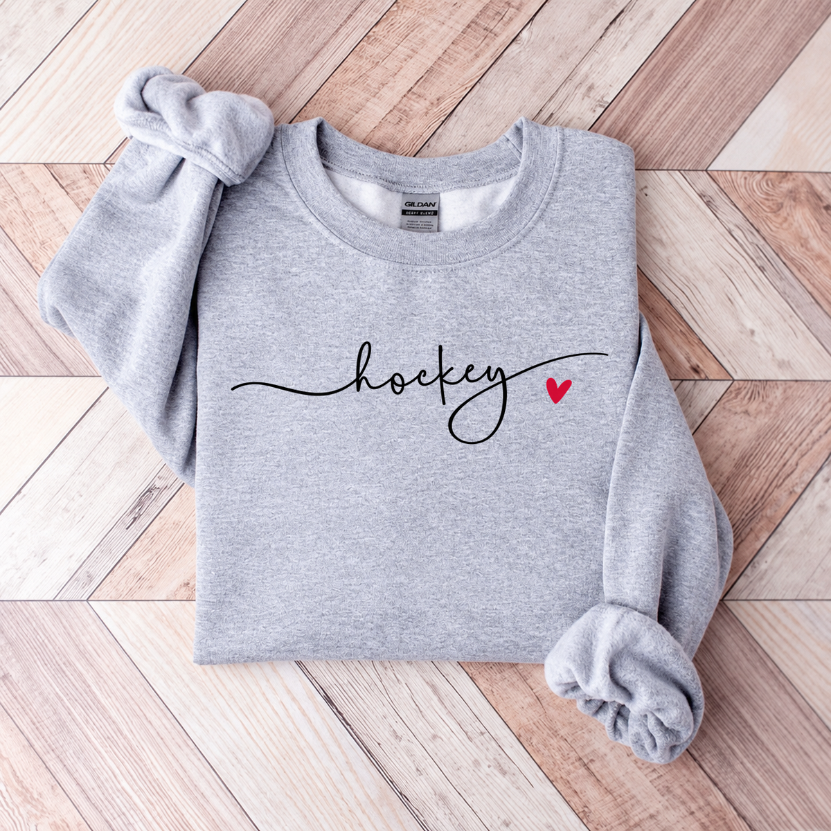 Cute Minimalistic Hockey Sweatshirt