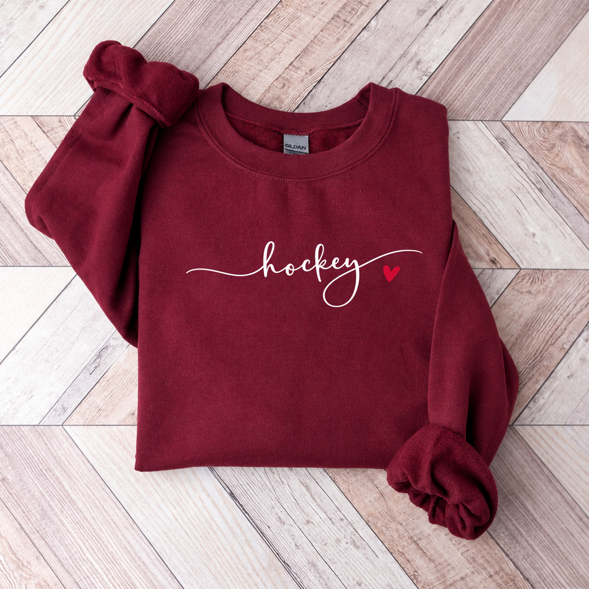 Cute Minimalistic Hockey Sweatshirt