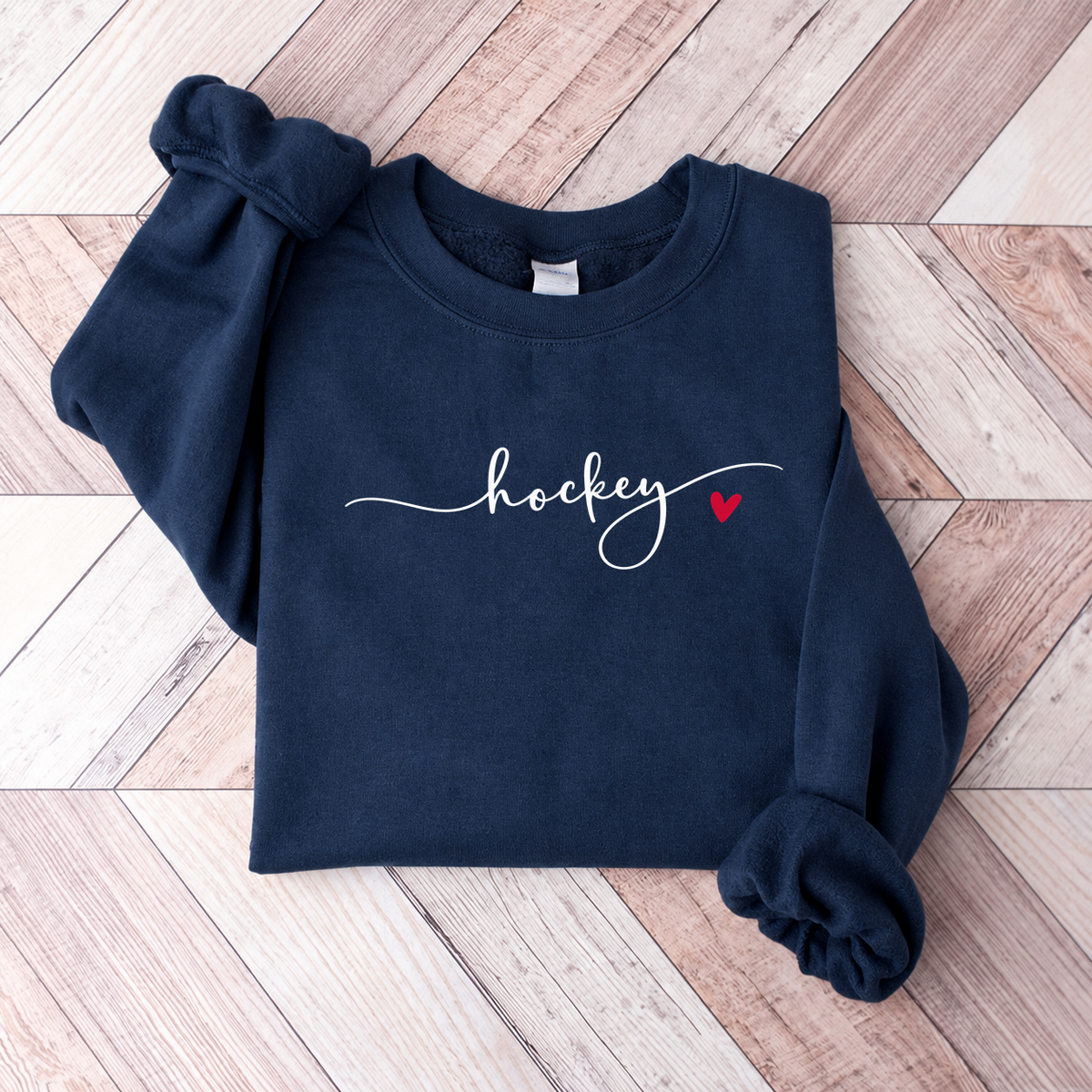 Cute Minimalistic Hockey Sweatshirt