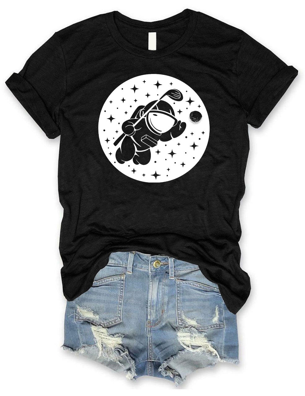 Golfing In Space T-shirt