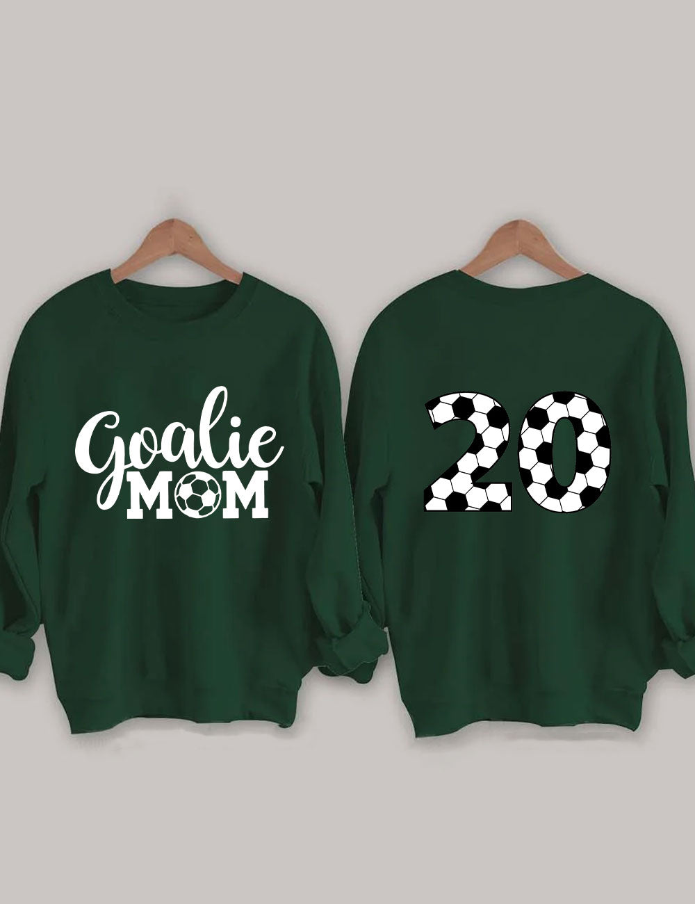 Custom Number Soccer Goalie Mom Sweatshirt
