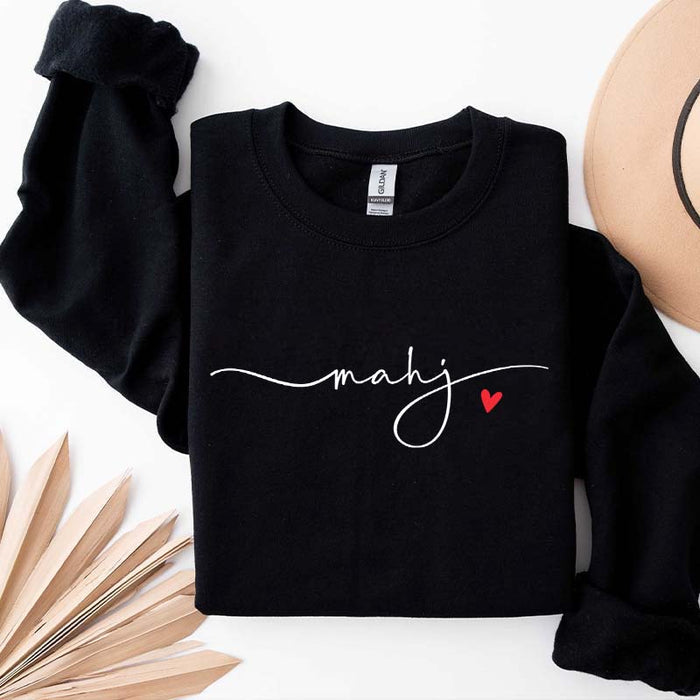 Cute Minimalistic Mahjong Sweatshirt