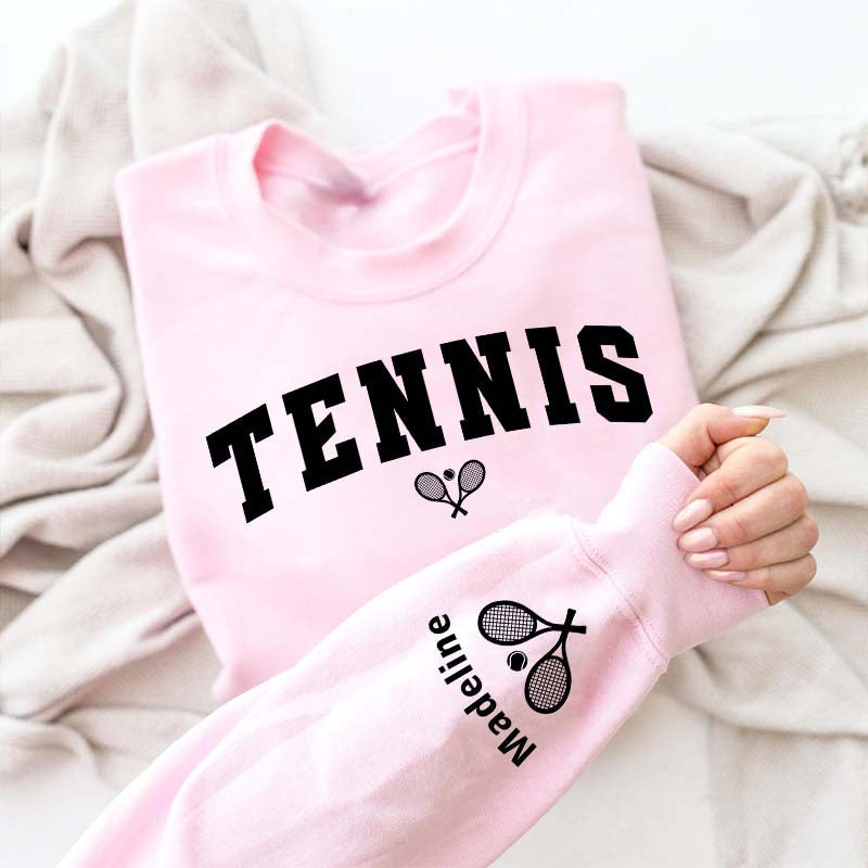 Custom Name Matching Tennis Team Sweatshirt