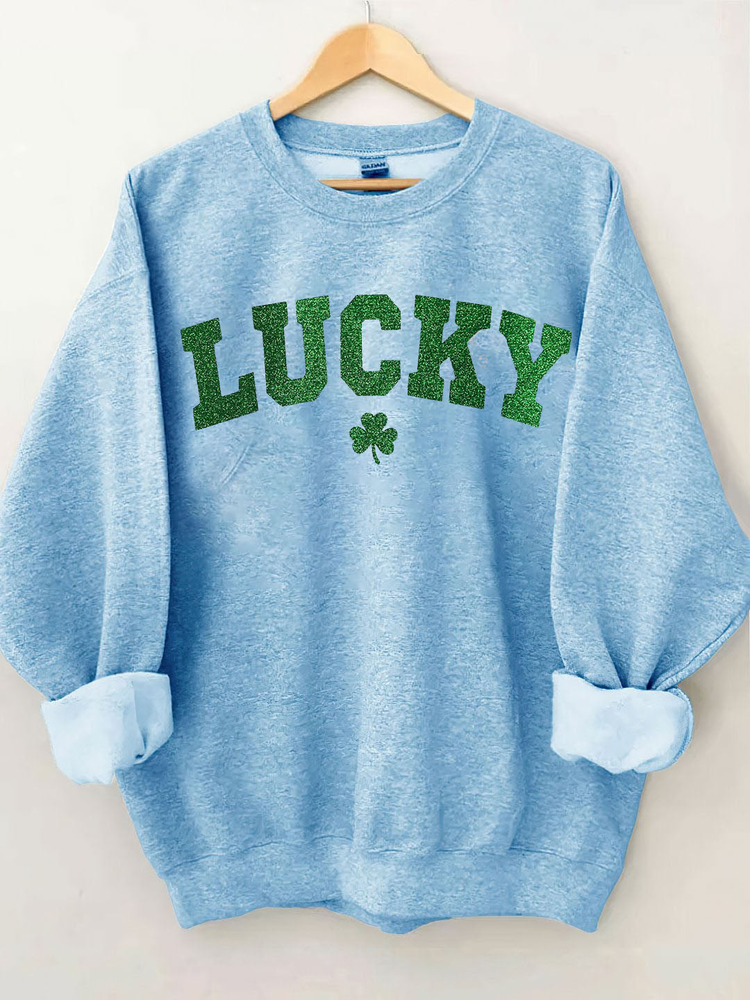 Lucky Sweatshirt, St Patty's Glitter Sweatshirt