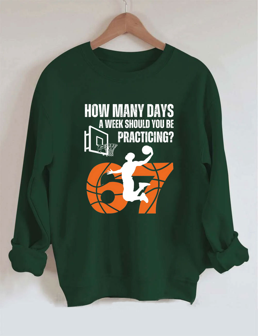 How Many Days 67 Meme Basketball Funny Sweatshirt