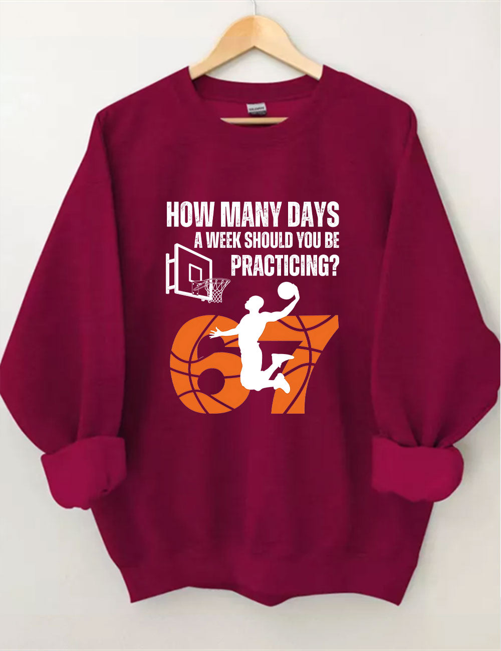 How Many Days 67 Meme Basketball Funny Sweatshirt