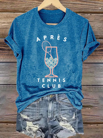Women's Apres Tennis Print T-shirt