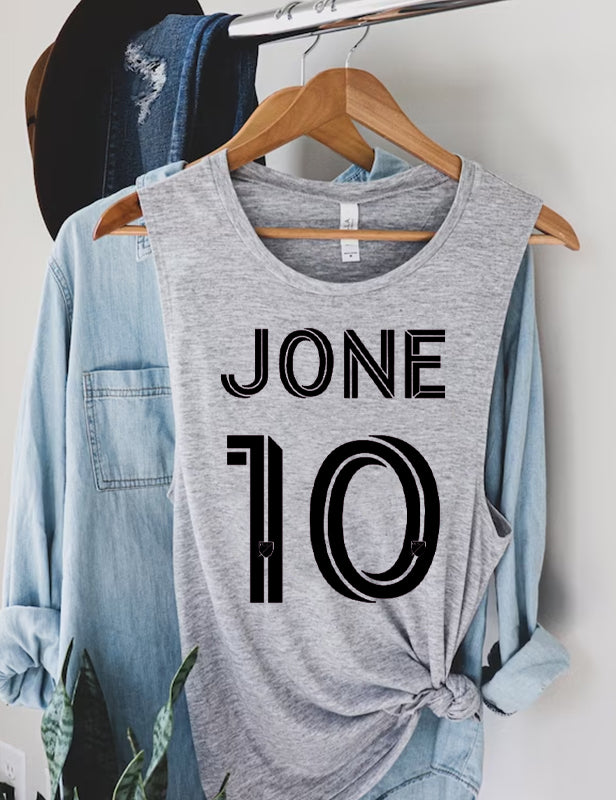 Soccer Custom Name and Number Tank Top