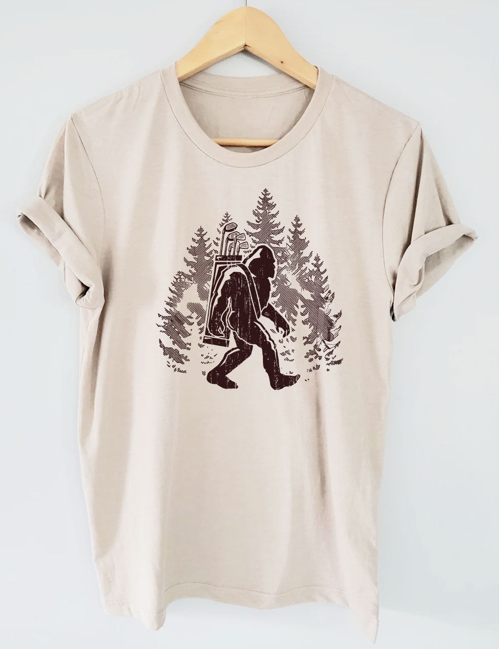 Funny Sasquatch Golfing T-shirt