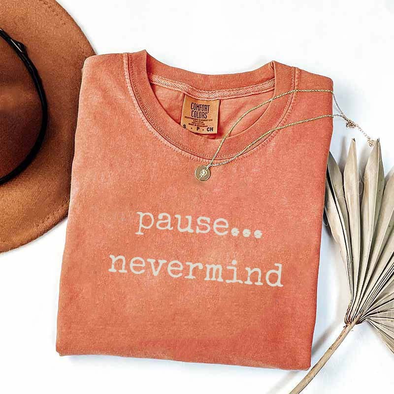 Pause Nevermind Mahjong T-Shirt