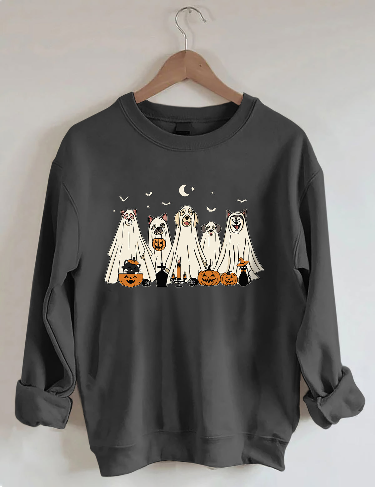 Halloween Ghost Dog Sweatshirt