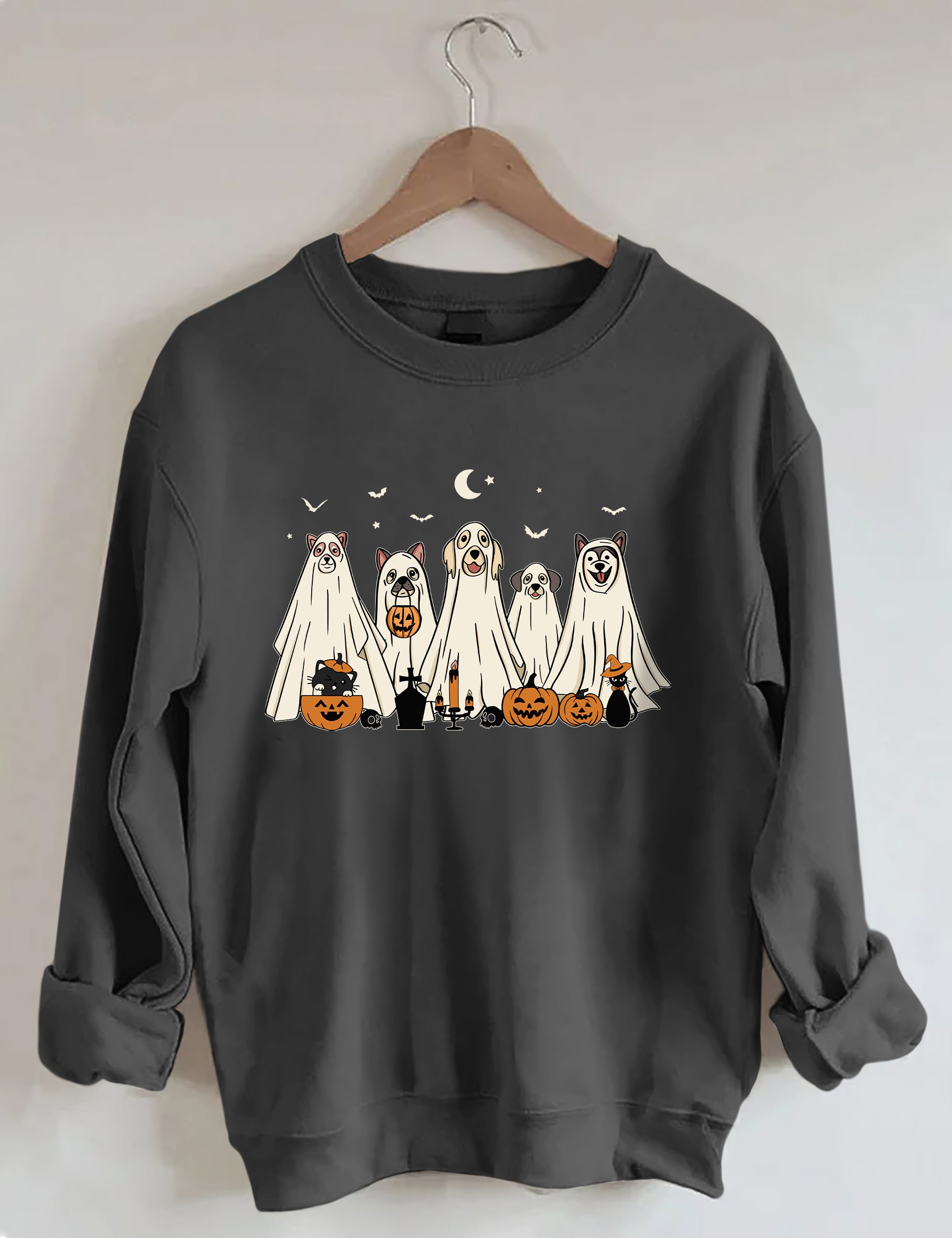 Halloween Ghost Dog Sweatshirt