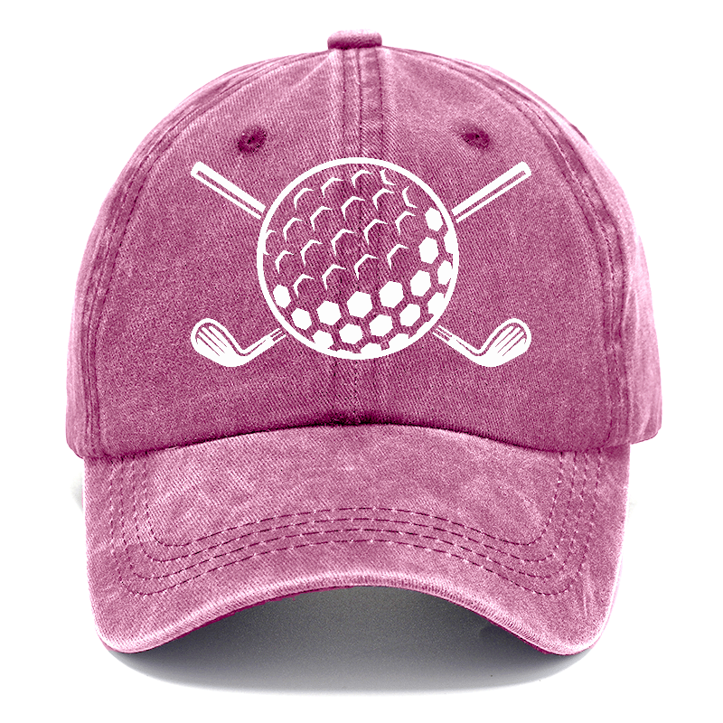 Golf Ball And Clubs Classic Cap