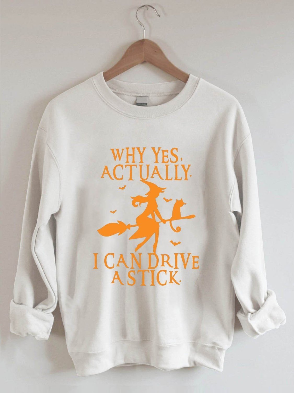 Why Yes Actually I Can Drive A Stick Halloween Sweatshirt