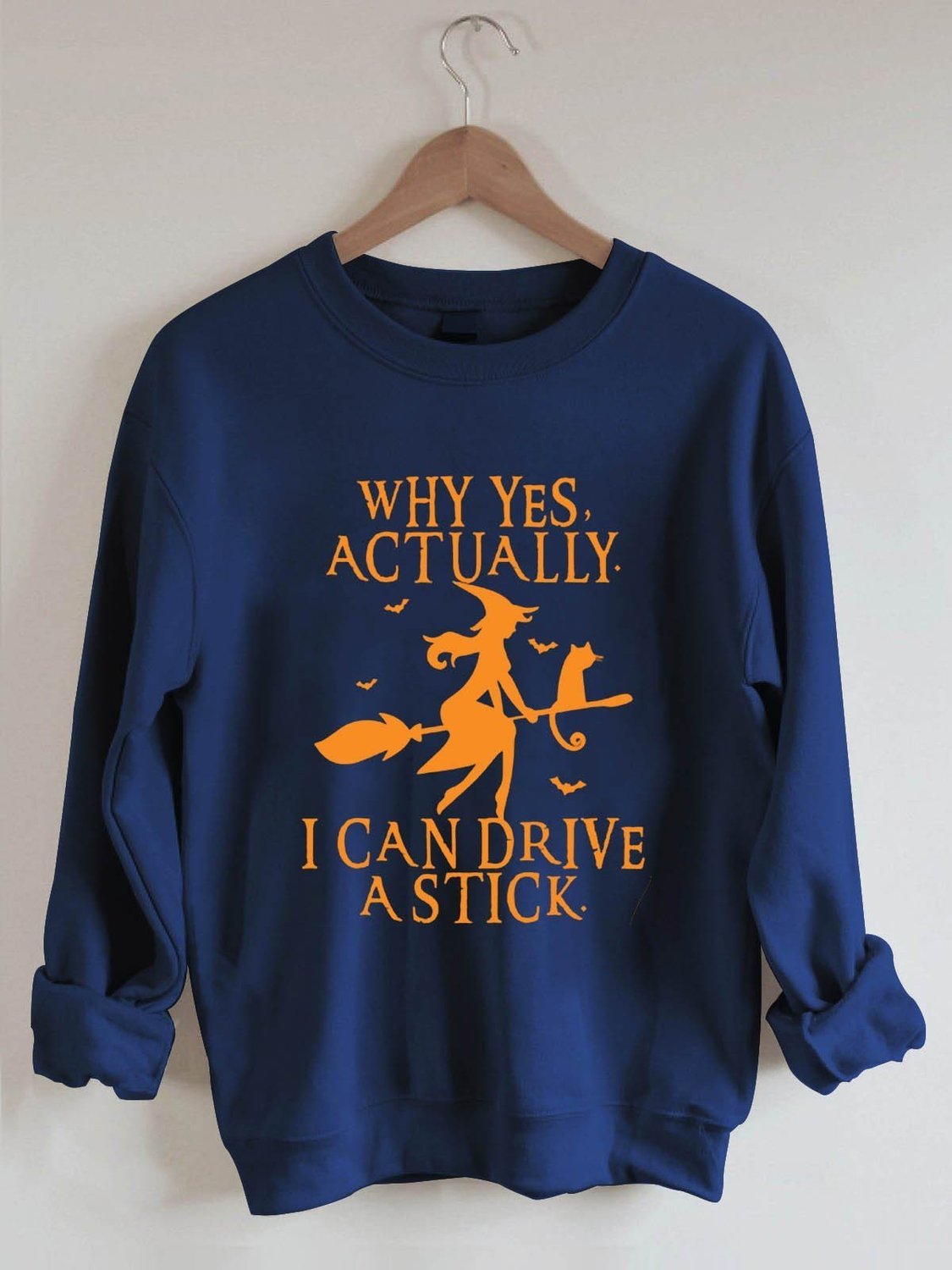 Why Yes Actually I Can Drive A Stick Halloween Sweatshirt