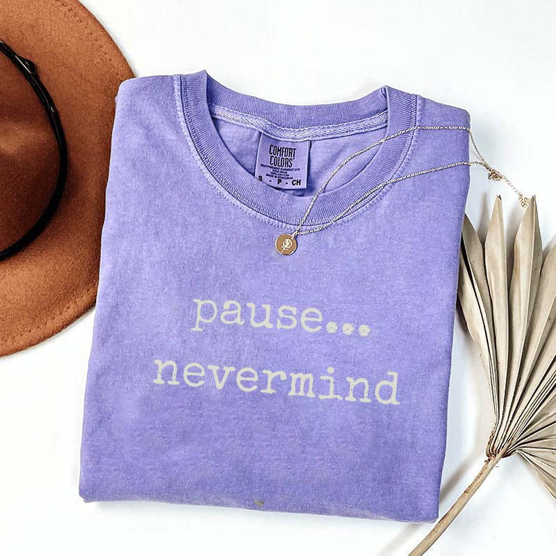 Pause Nevermind Mahjong T-Shirt