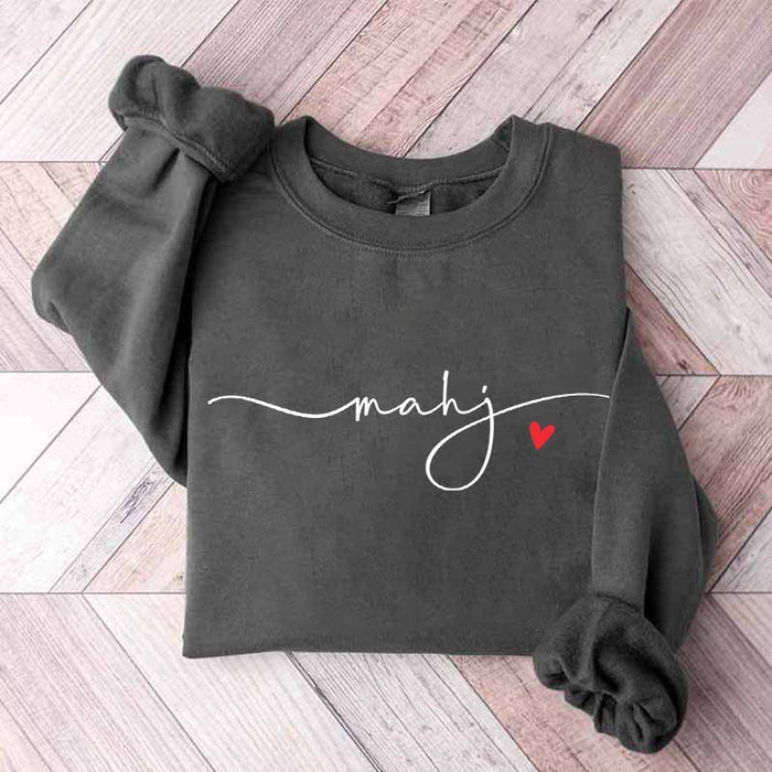 Cute Minimalistic Mahjong Sweatshirt