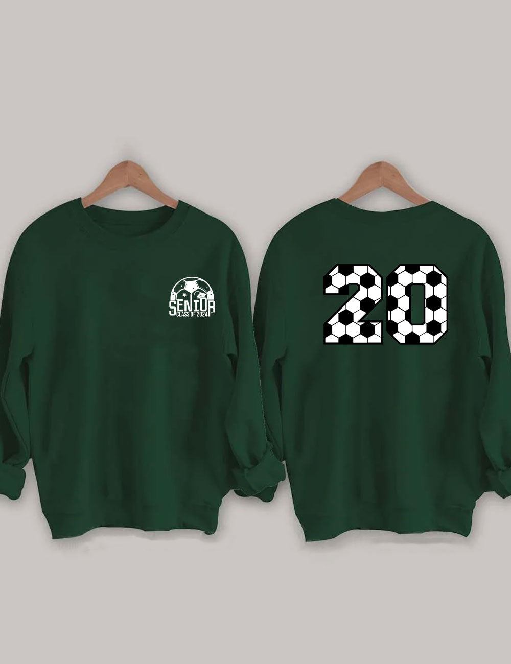 2024 Senior Soccer Custom Number Sweatshirt