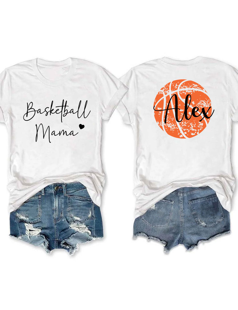 Custom Name Basketball Mom T-shirt