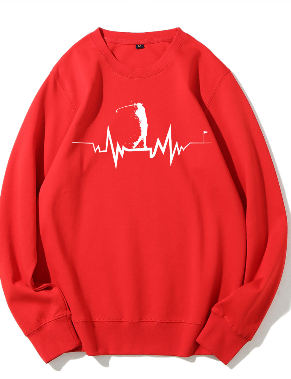 Golfer Heartbeat Golf Sweatshirt