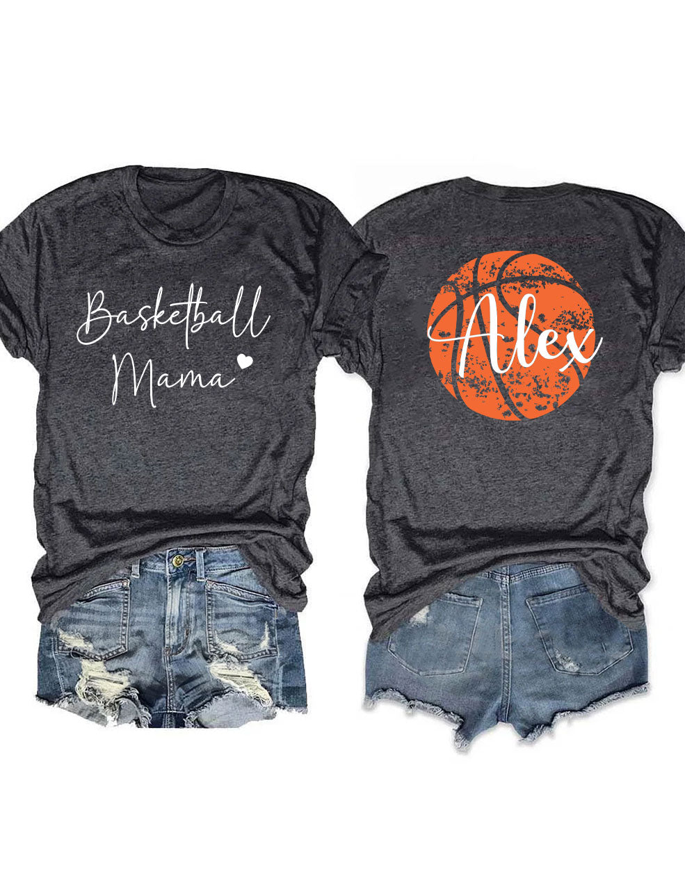 Custom Name Basketball Mom T-shirt