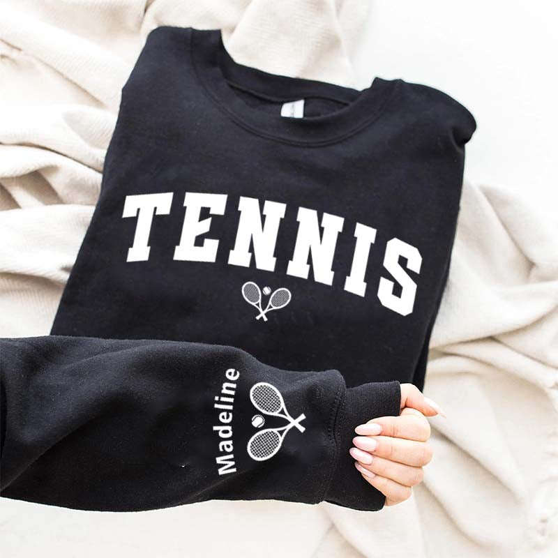 Custom Name Matching Tennis Team Sweatshirt