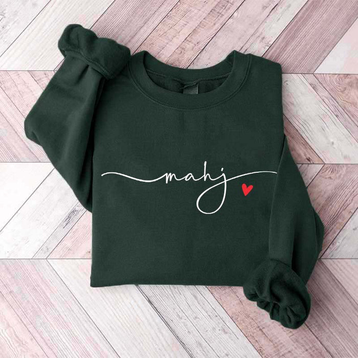 Cute Minimalistic Mahjong Sweatshirt