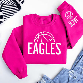 Custom Name Basketball Team Spirit Sweatshirt