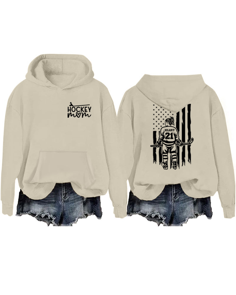 Customized Ice Hockey Mom Hoodie