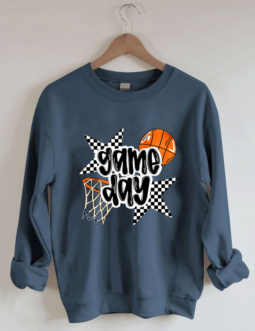 Custom Name Basketball Game Day Sweatshirt