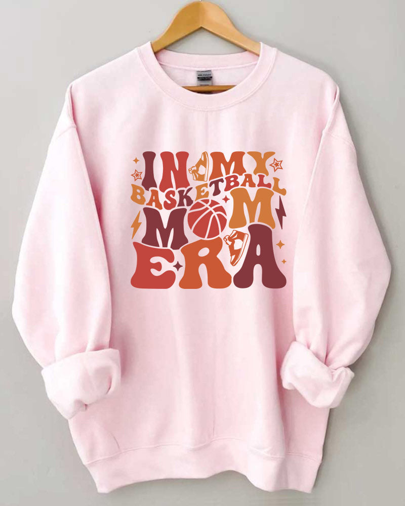 In My Basketball Mom Era Funny Crewneck Sweatshirt