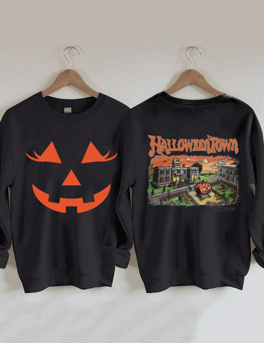 Smile Pumpkin Halloweentown Sweatshirt