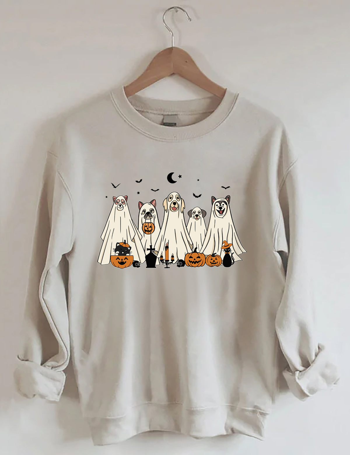 Halloween Ghost Dog Sweatshirt