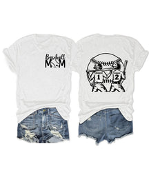 Personalized Baseball Mom 2 Boys T-Shirt