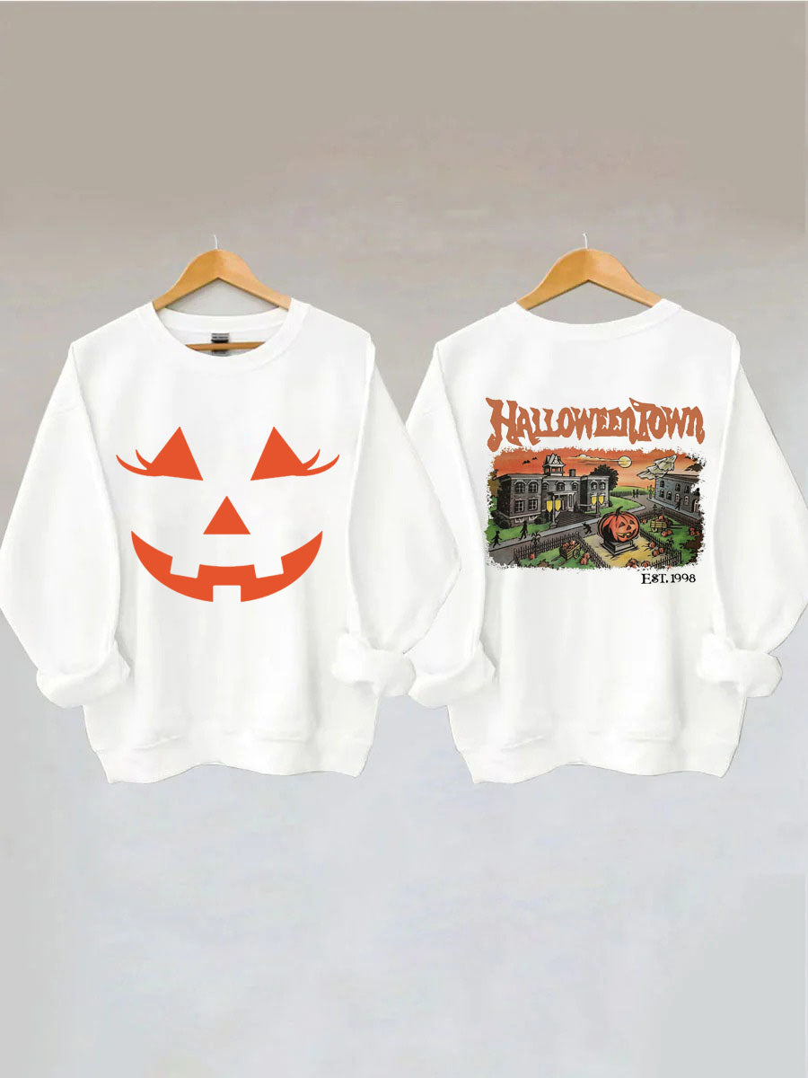 Smile Pumpkin Halloweentown Sweatshirt