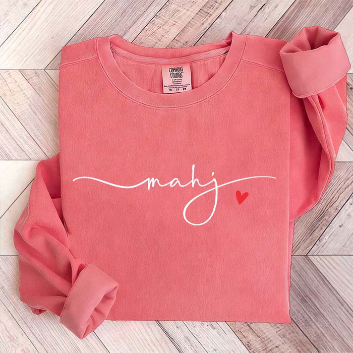 Cute Minimalistic Mahjong Sweatshirt