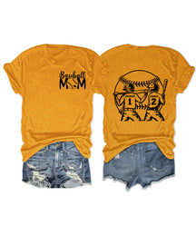 Personalized Baseball Mom 2 Boys T-Shirt